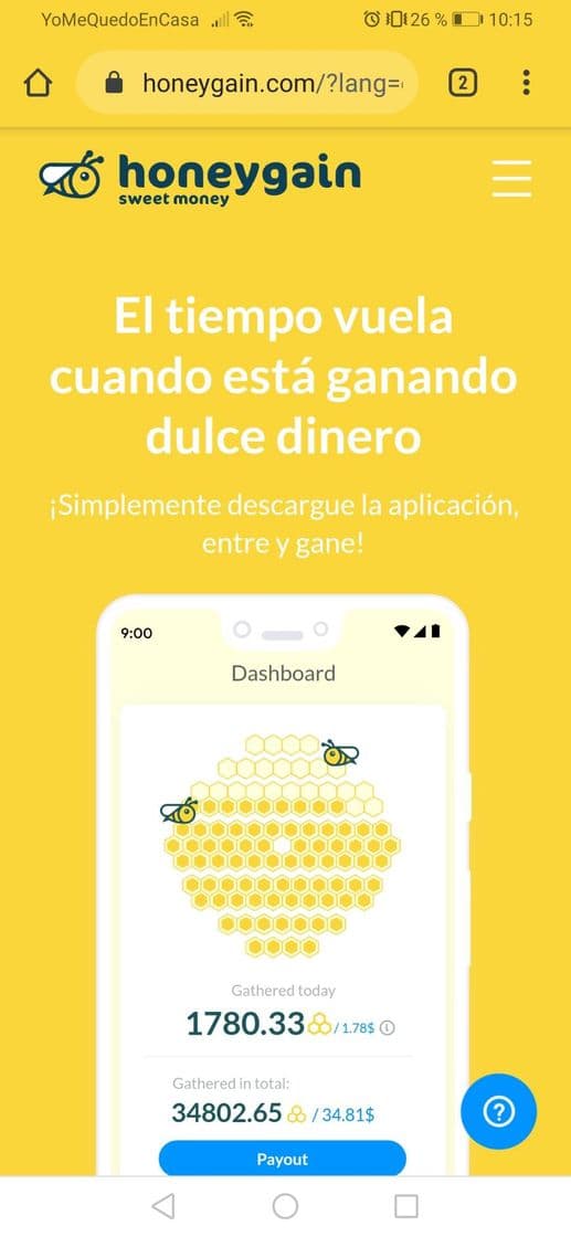 App Gana dinero solo por tener la aplicación instalada