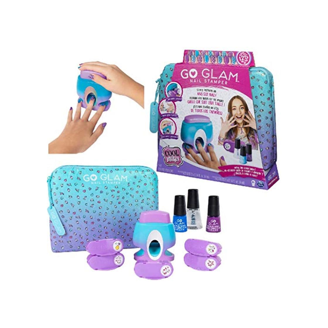 Producto Spin Master- Cool Maker GoGlam Nail Studio GO Glam-Sello, diseño 5 Patrones