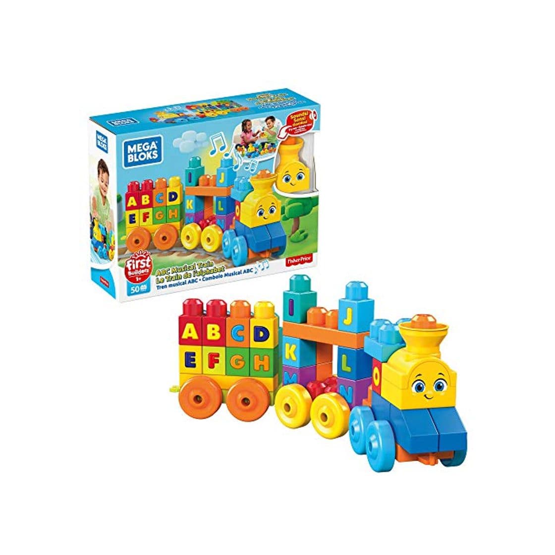 Product Mega Bloks Tren musical ABC, juguete de construcción para bebé +1 año