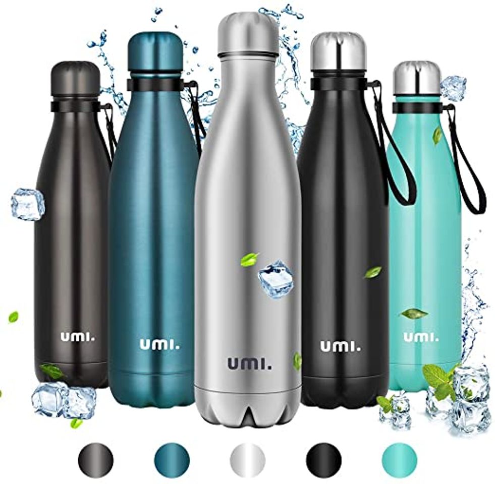 Producto UMI. by Amazon - Botella Agua Acero Inoxidable, Termo 750ml, Sin BPA,