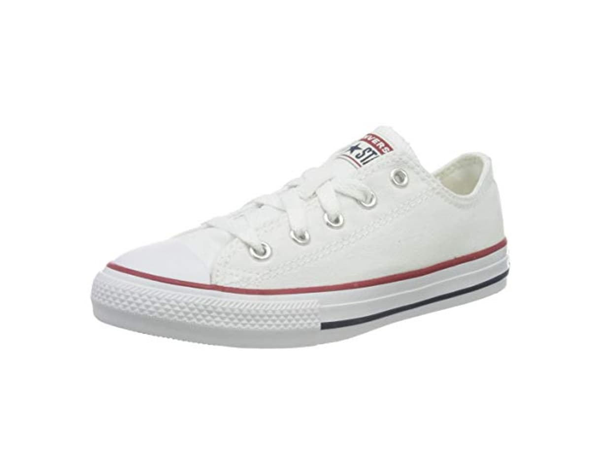 Moda Converse Chuck Taylor All Star, Zapatillas de Lona Infantil, Blanco, 30 EU