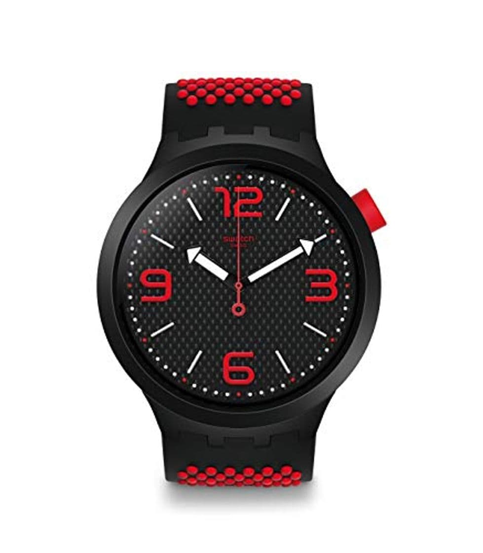 Fashion Swatch Reloj Analógico para Hombre de Cuarzo con Correa en Silicona SO27B102