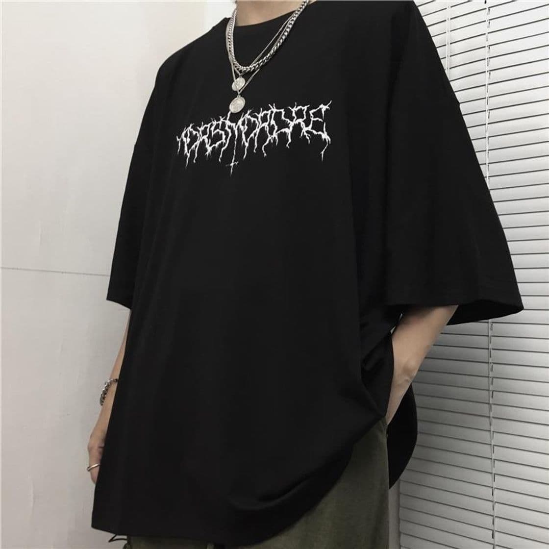 Moda 🦇 black oversized tshirt