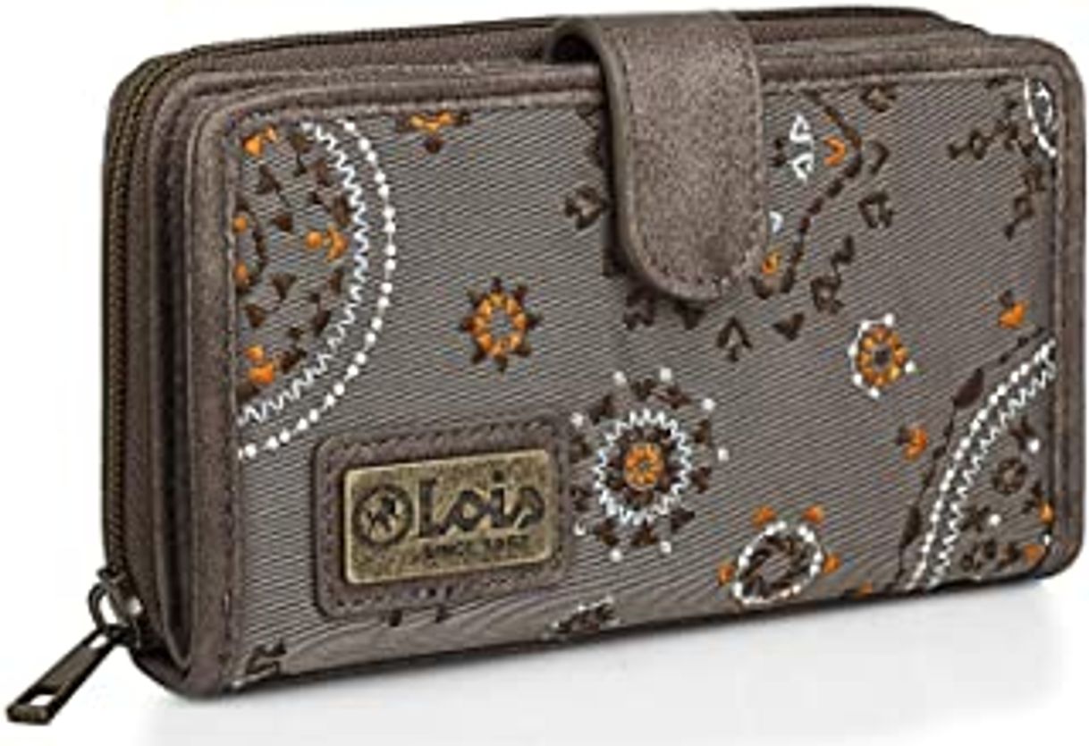 Product Lois - Cartera Estampada con Bordados para Mujer con Motivos Mandala Fabricada