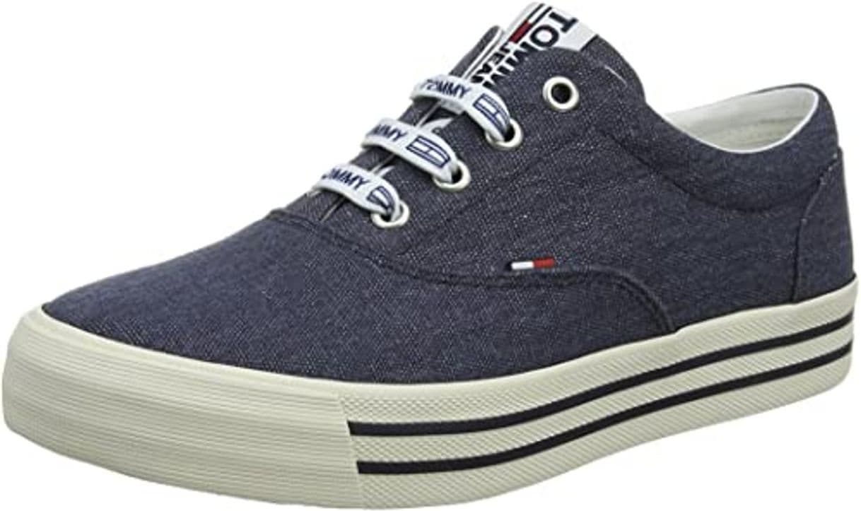 Product Tommy Hilfiger Tommy Jeans Flatform Sneaker, Zapatillas para Mujer, Azul