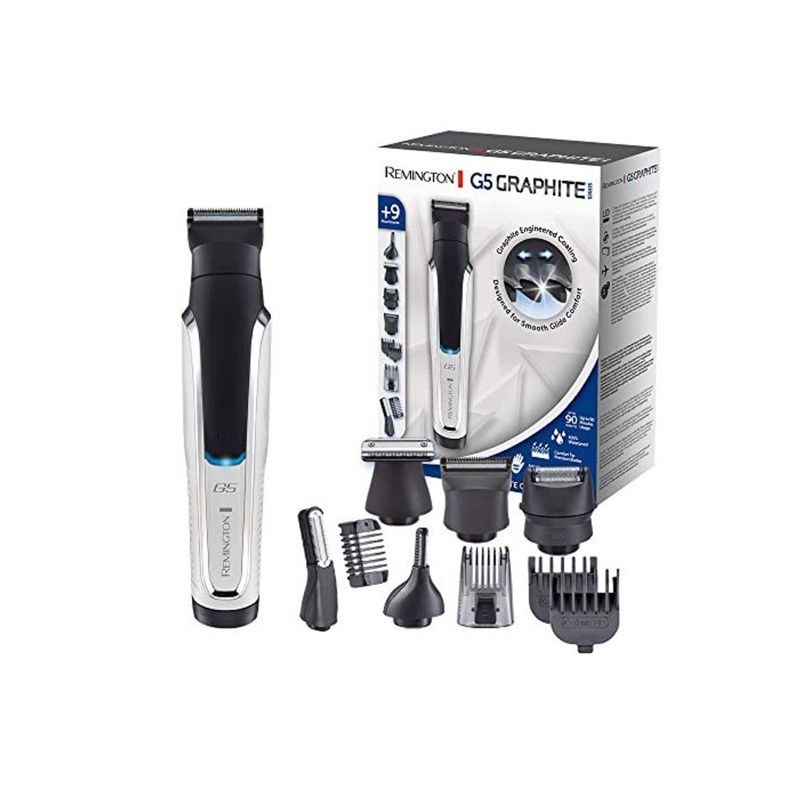 Producto Remington G5 Graphite Series PG5000 - Recortador de Barba y Cortapelos