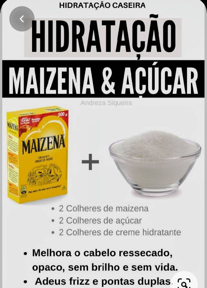 Fashion Hidratação de Maizena