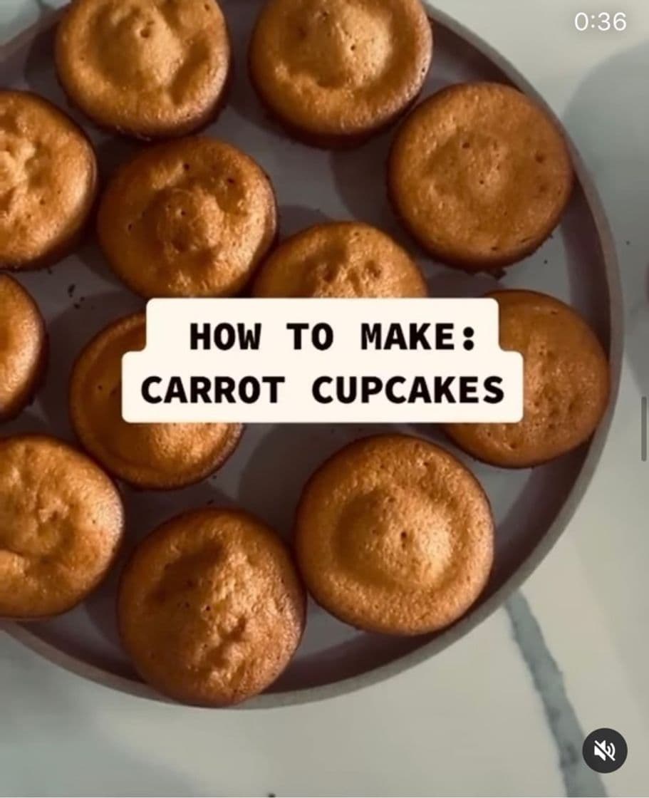 Fashion Carrot cupcakes 