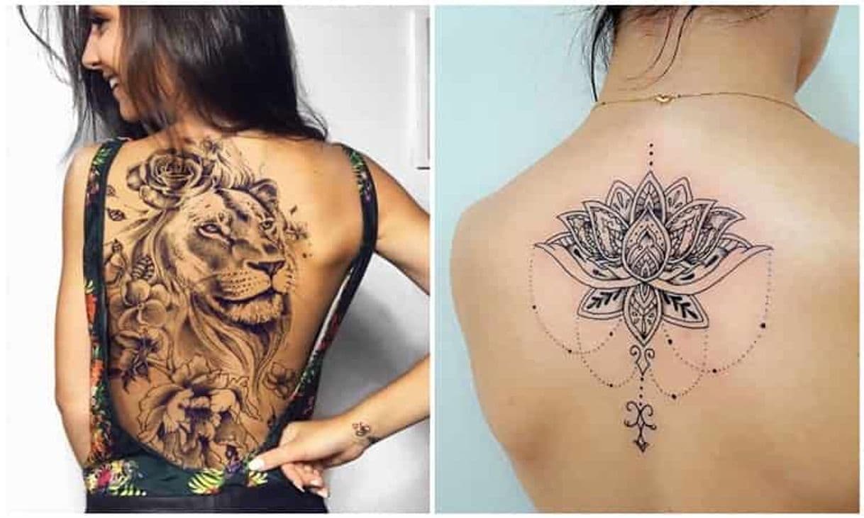 Fashion 50 Ideias de Tatuagens Femininas nas costas - Fotos e Tatuagens