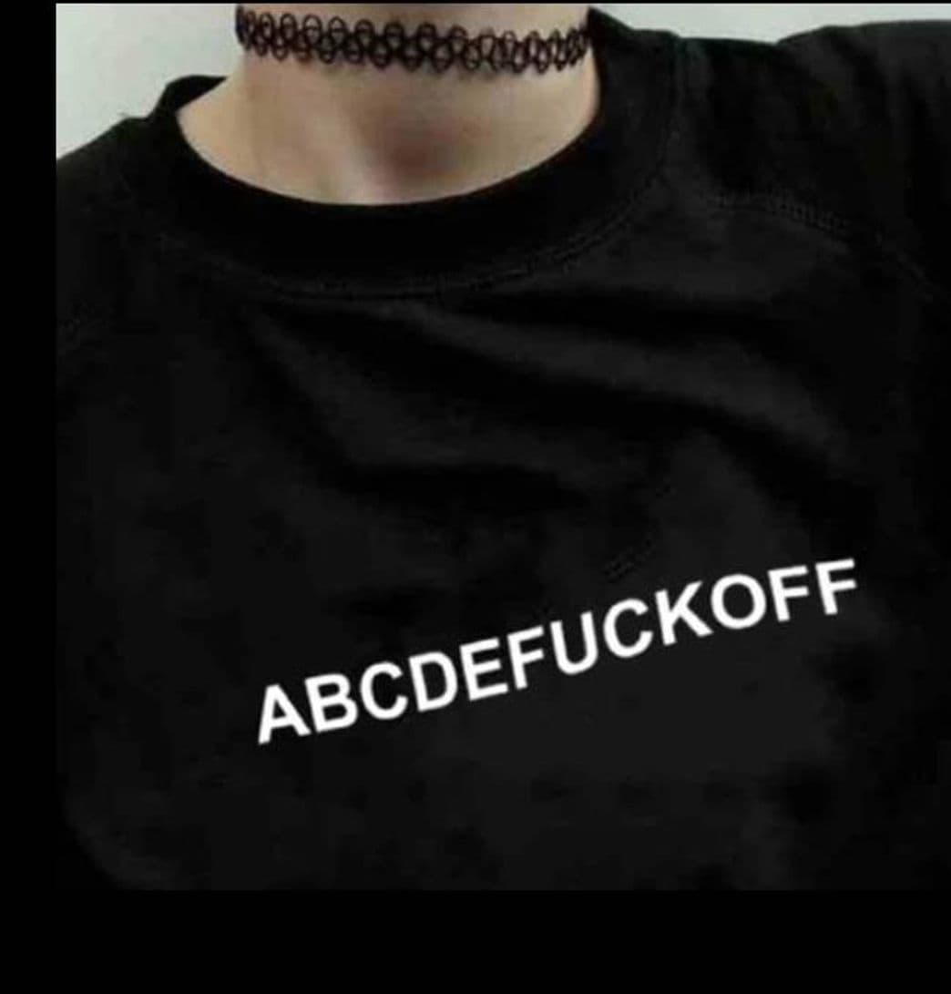 Moda Camiseta abcdefuckoff