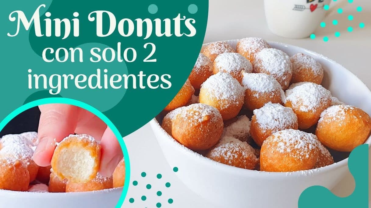 Moda MINI donuts CON SOLO 2 INGREDIENTES 