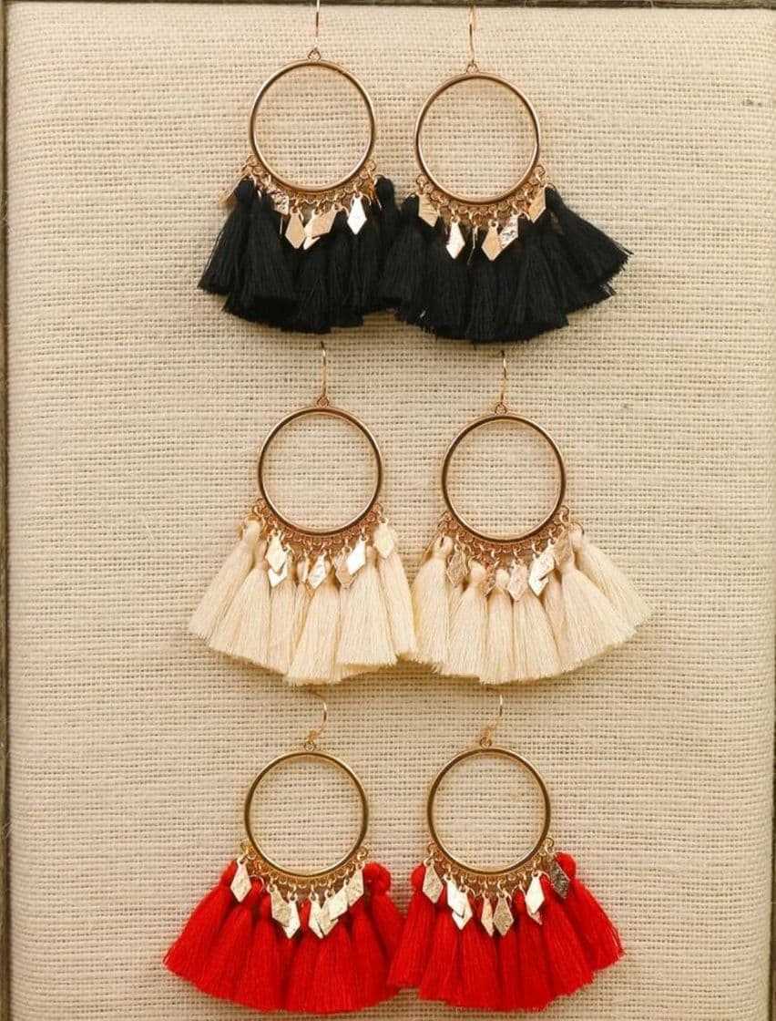 Fashion 3 Pairs Tassel Charme e Brincos 