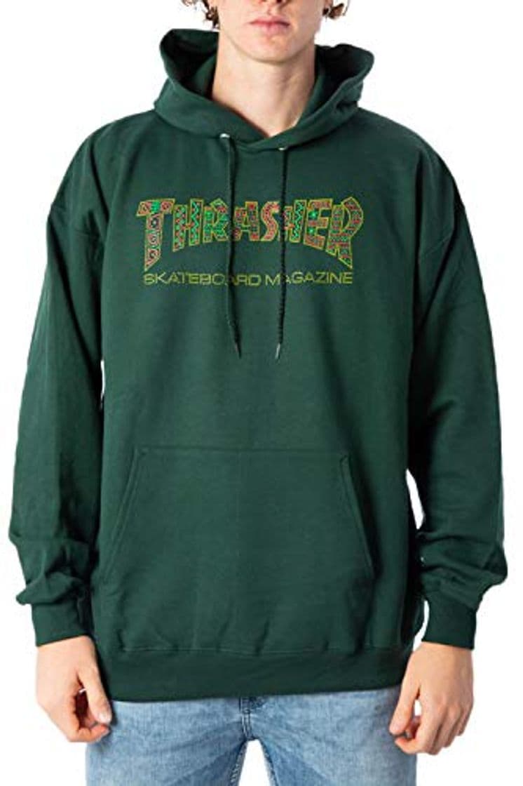 Fashion THRASHER Sudadera con Capucha Davis Forest Verde