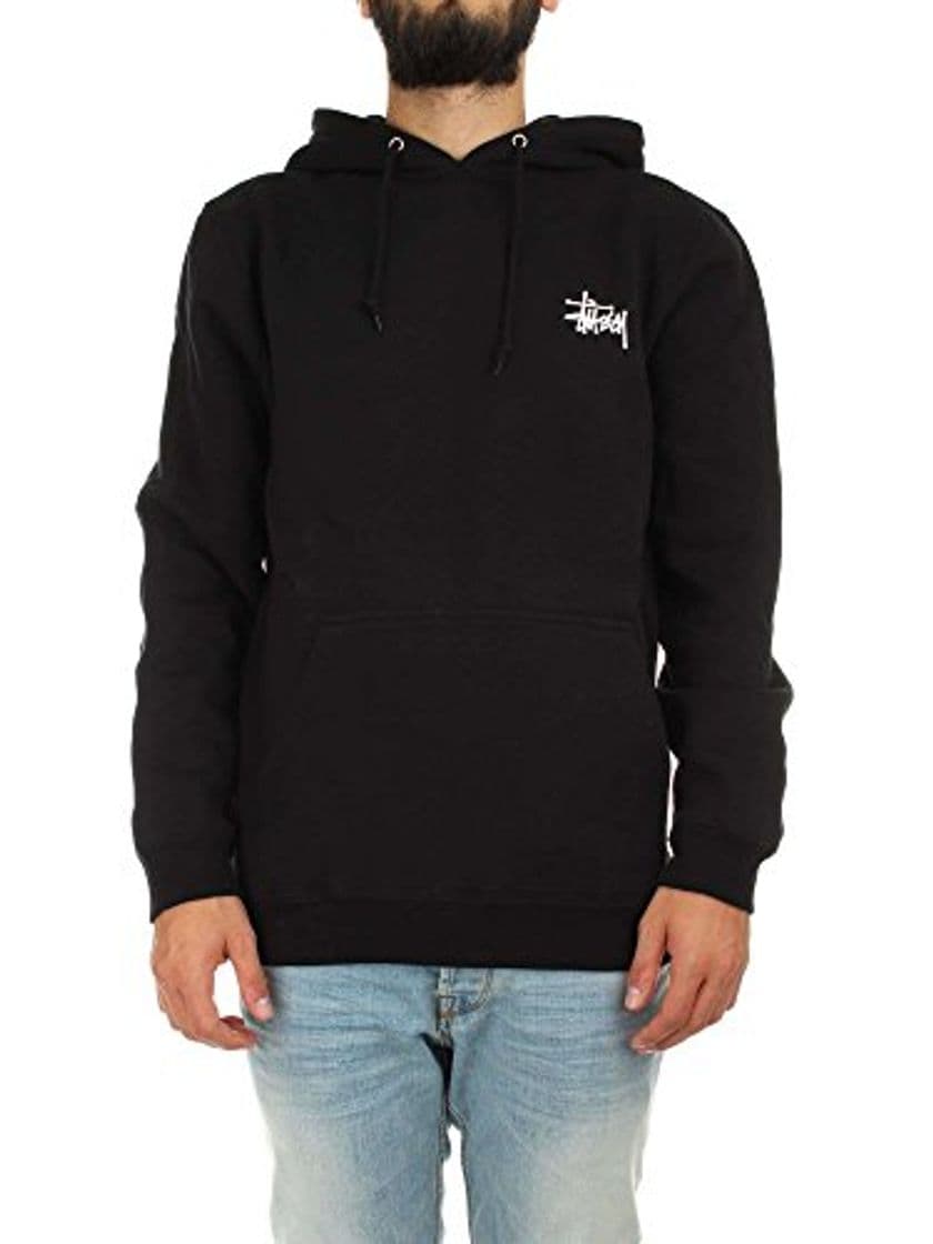 Product Stussy Felpa Cappuccio UOMO Basic Hood Black M