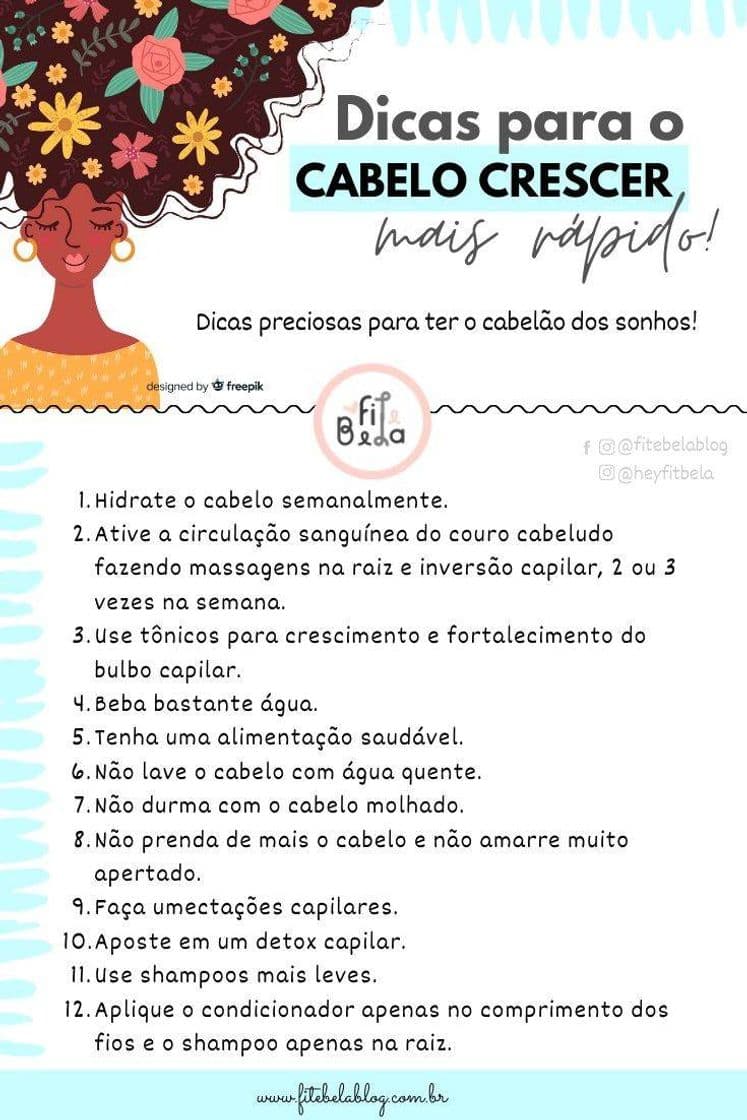 Moda Dicas pro cabelo crescer