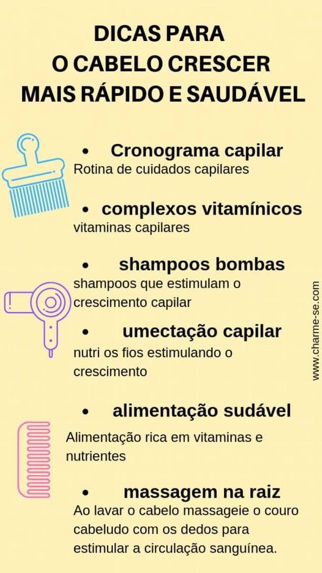 Moda Dicas para o cabelo saudável 