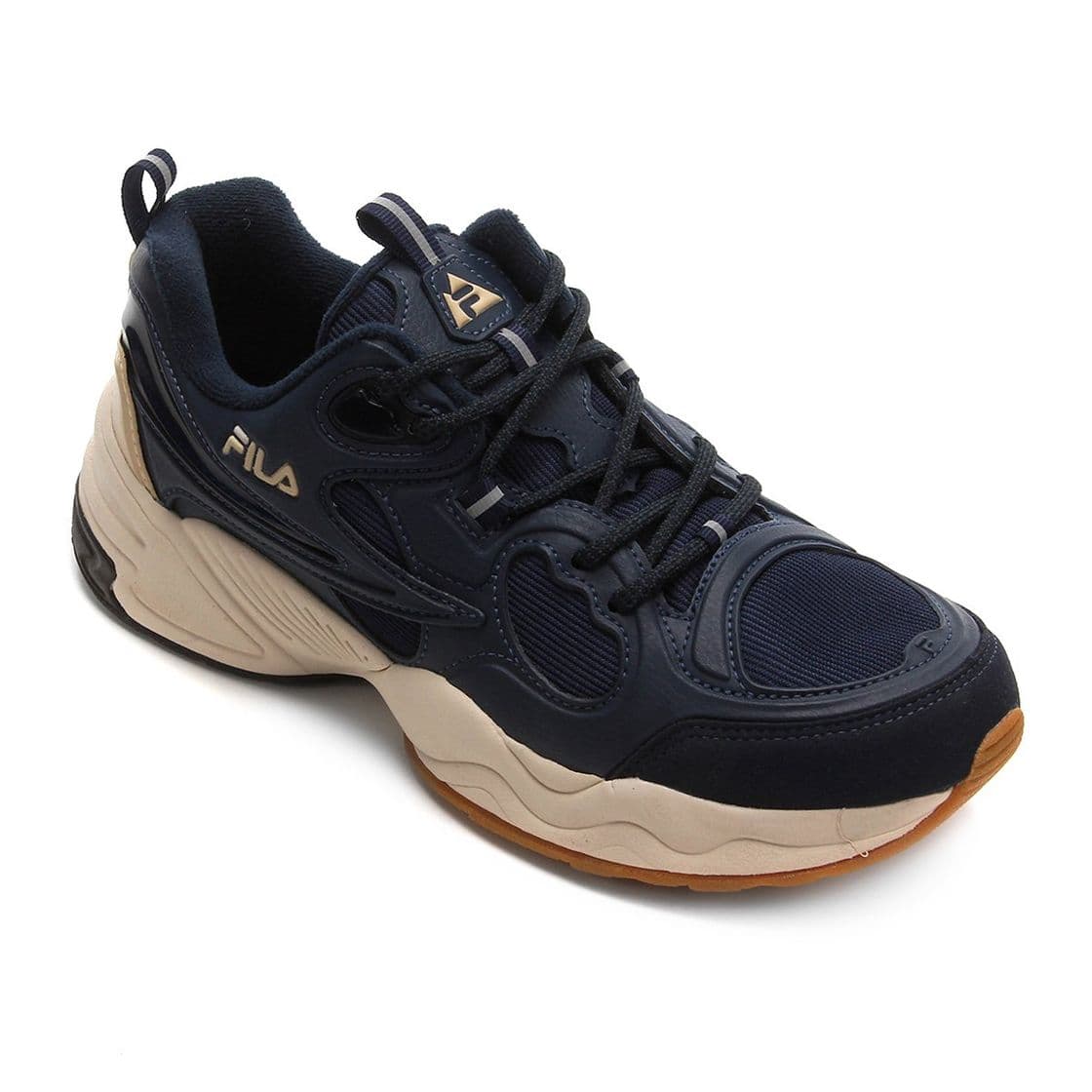 Fashion Tenis Fila Speed Trail Masculino - Marinho e Bege | Zattini