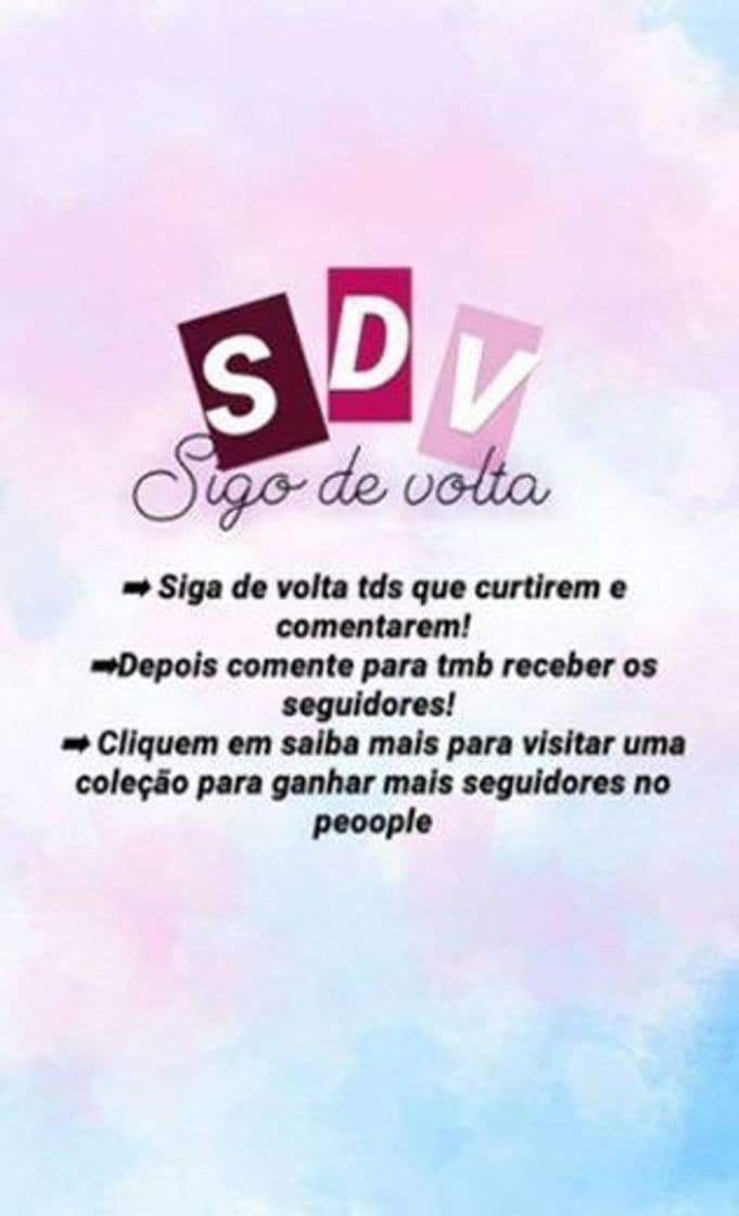 Fashion Sdv | Sigo de Volta