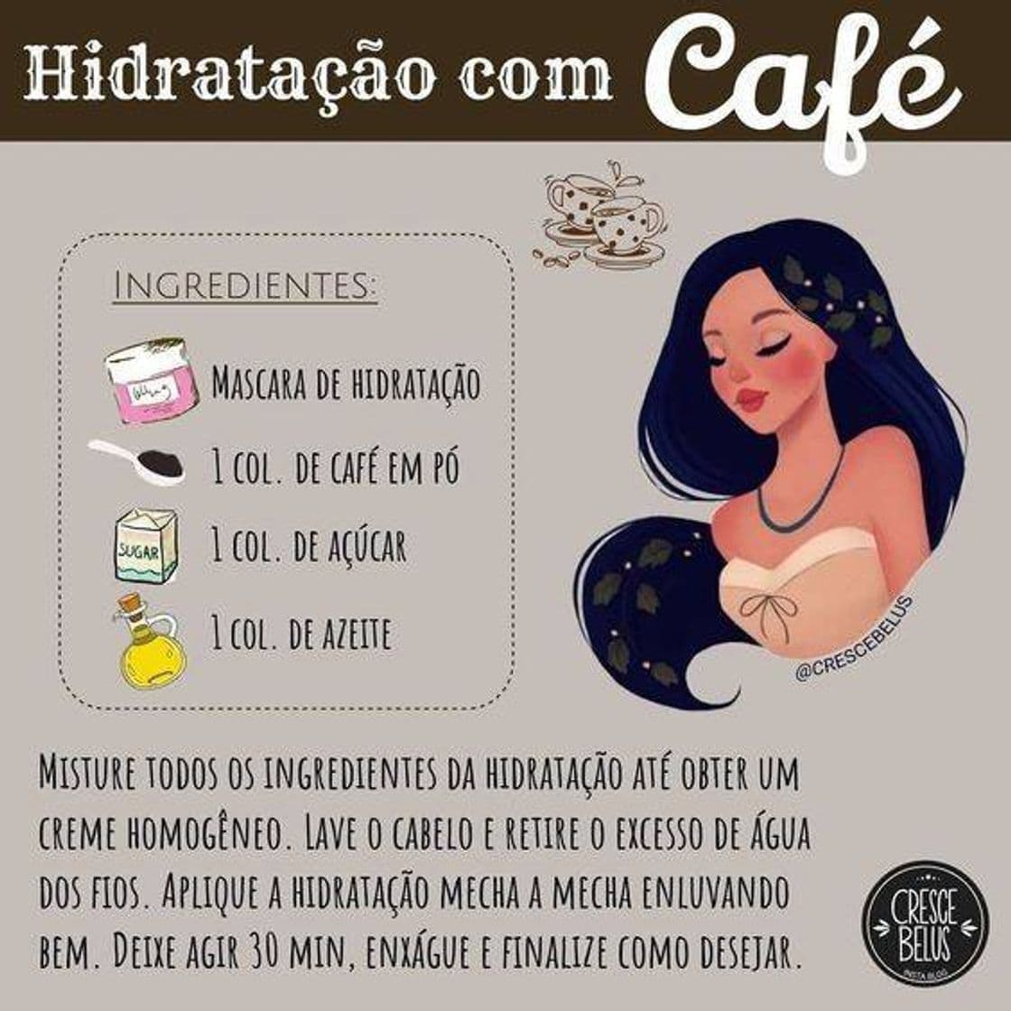 Fashion Hidratação com café 