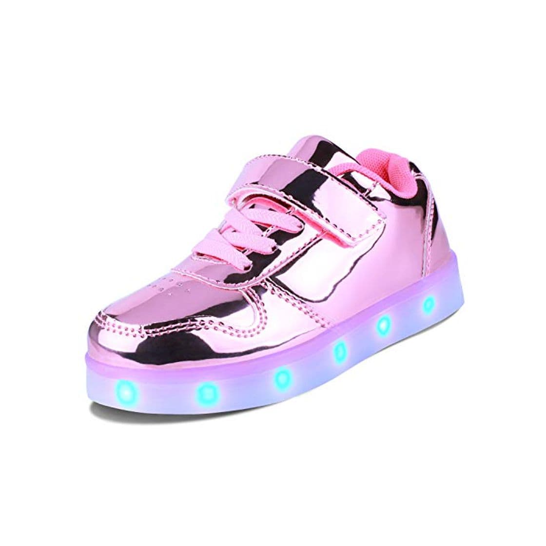 Moda Kealux Zapatos LED para niñas