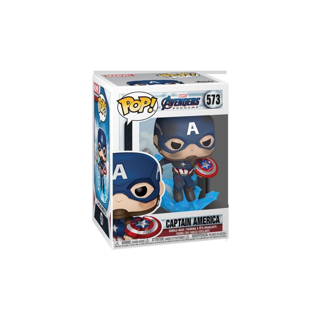 Juego Funko- Pop Marvel: Endgame-Captain America w/BrokenShield & Mjolnir Capt A w/BrokenShield&Mjolnir Collectible