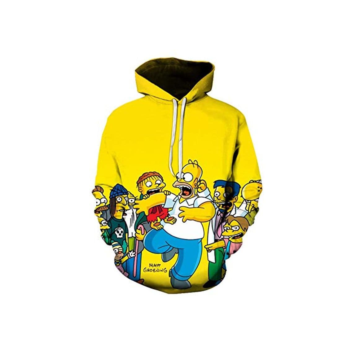 Product LIFENGWY Pullover con Capucha Sudadera Top Suéter Capucha para Los 3D HD Anime Impreso Cosplay Unisex Hoodies Slim Moda Outwear Blusa Manga Larga Cool Nylon Larga Transpirable The Simpsons