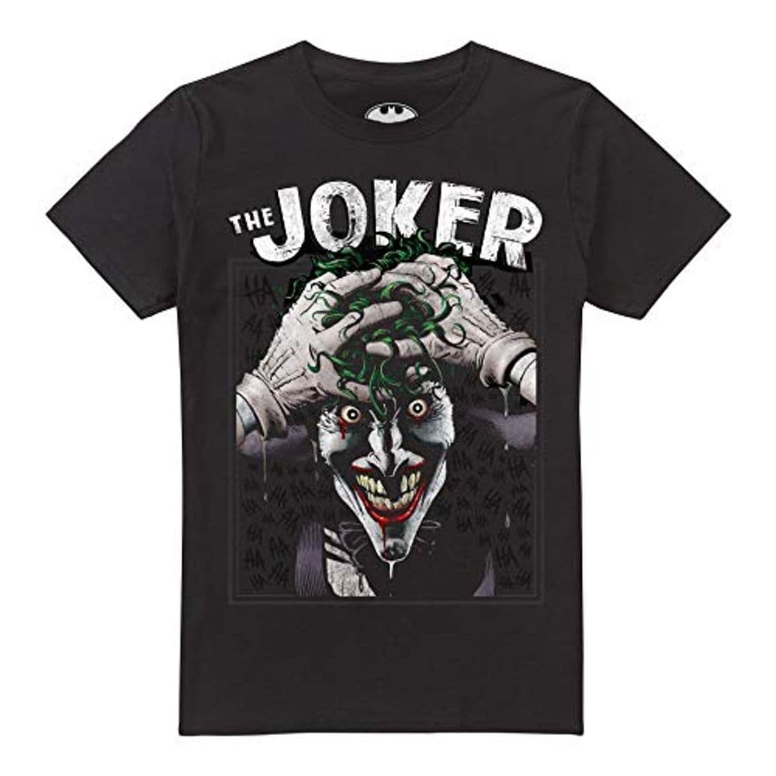 Place DC Comics Crazed Joker Camiseta, Negro