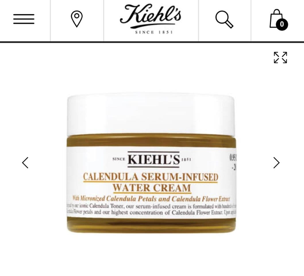 Moda Calendula Serum-Infused Water Cream, crema de caléndula | Kiehl's