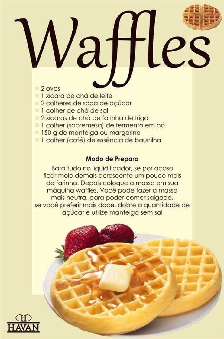 Fashion Receita de waffles