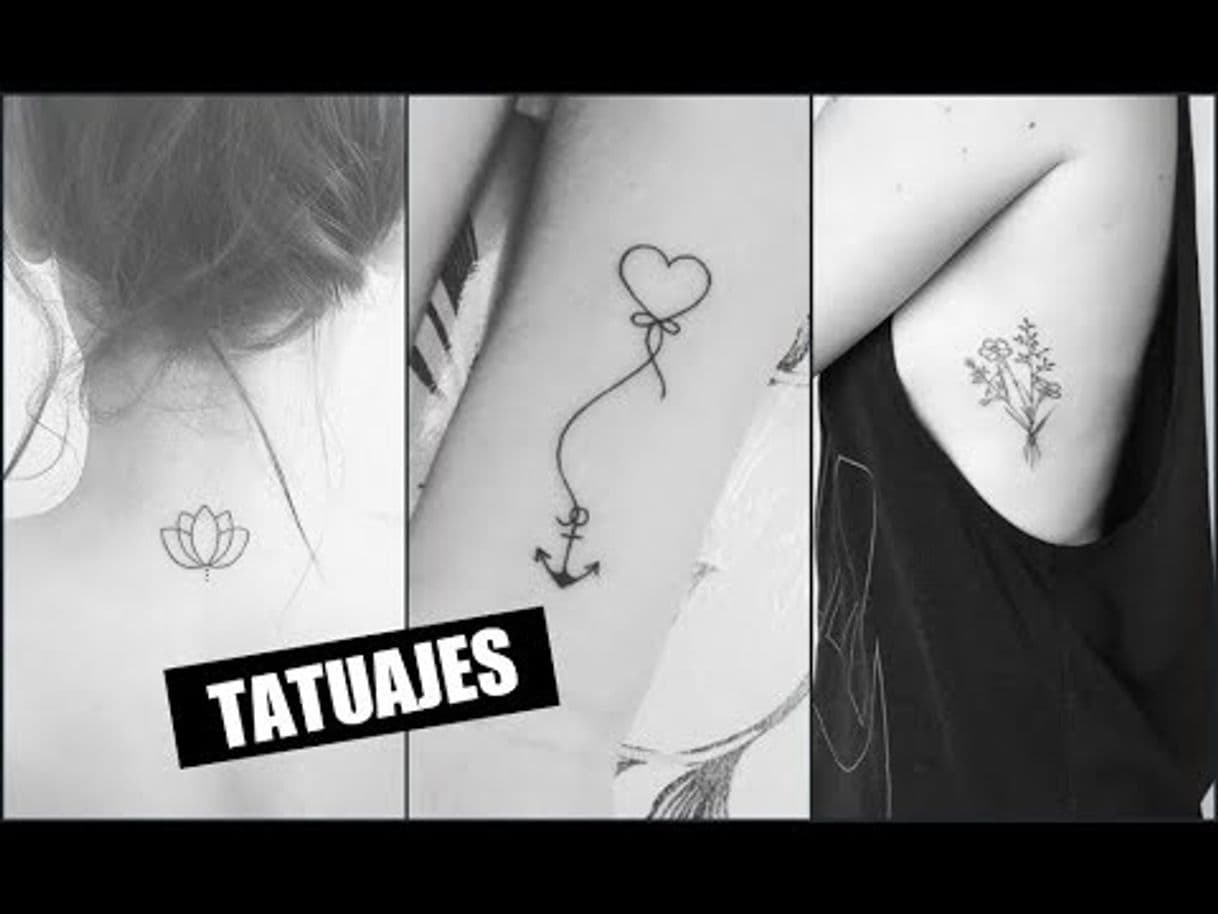 Moda TATUAJES SENCILLOS Y BONITOS PARA MUJER - YouTube