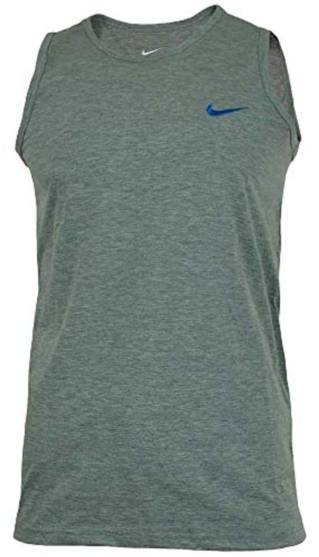 Fashion Nike Core Vest Hombre Deporte Fitness Camisa Camiseta algodón Gris, Tamaño