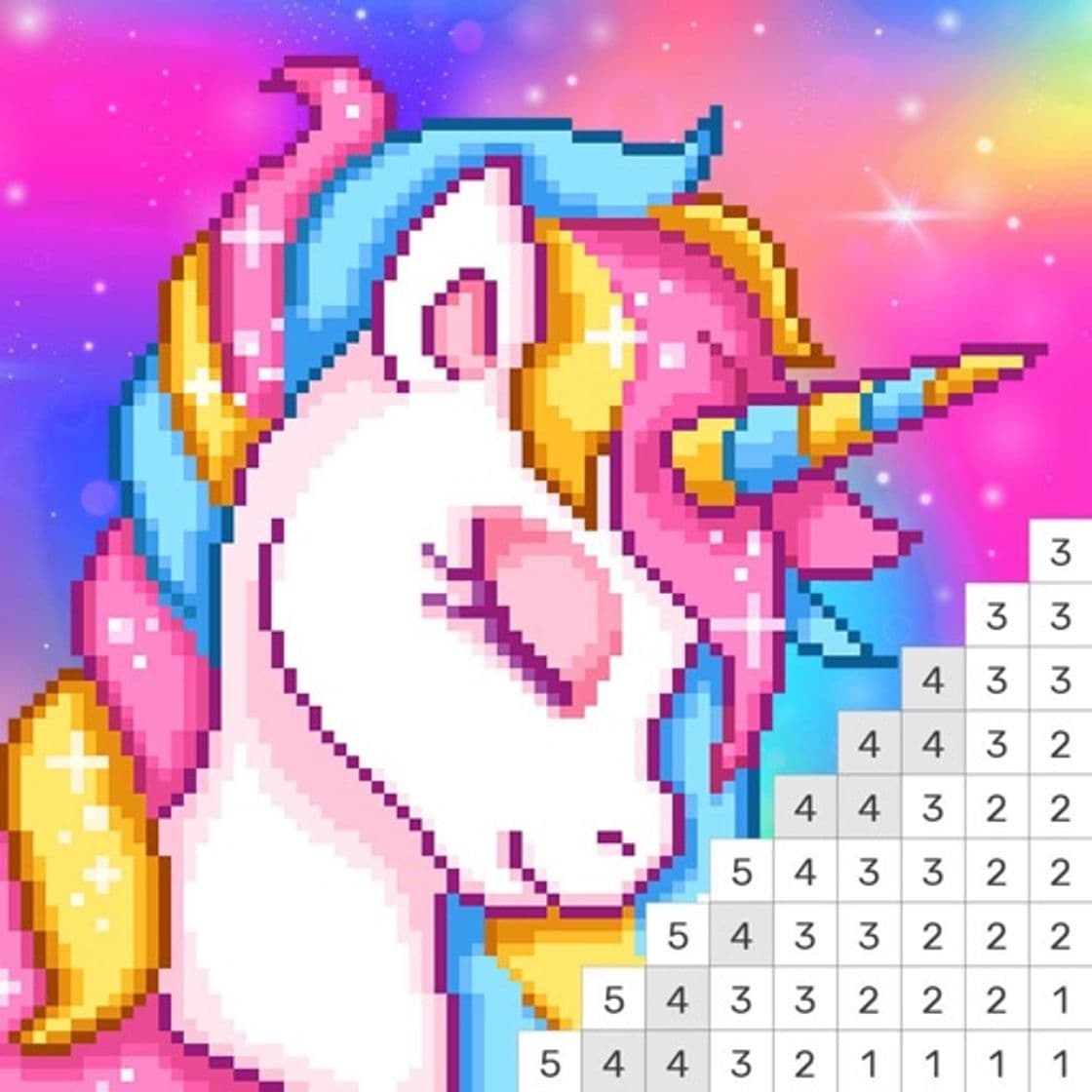 App Pixel Unicorn Color by Number