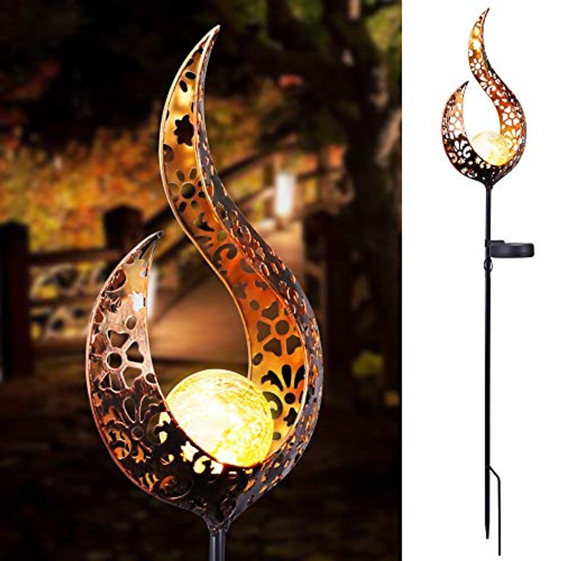 Producto Konesky Moon Solar Lights Outdoor Garden Light LED Lámpara de paisaje Moon