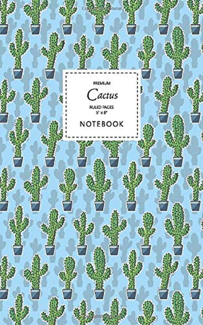 Producto Cactus Notebook - Ruled Pages - 5x8 - Premium Cuaderno