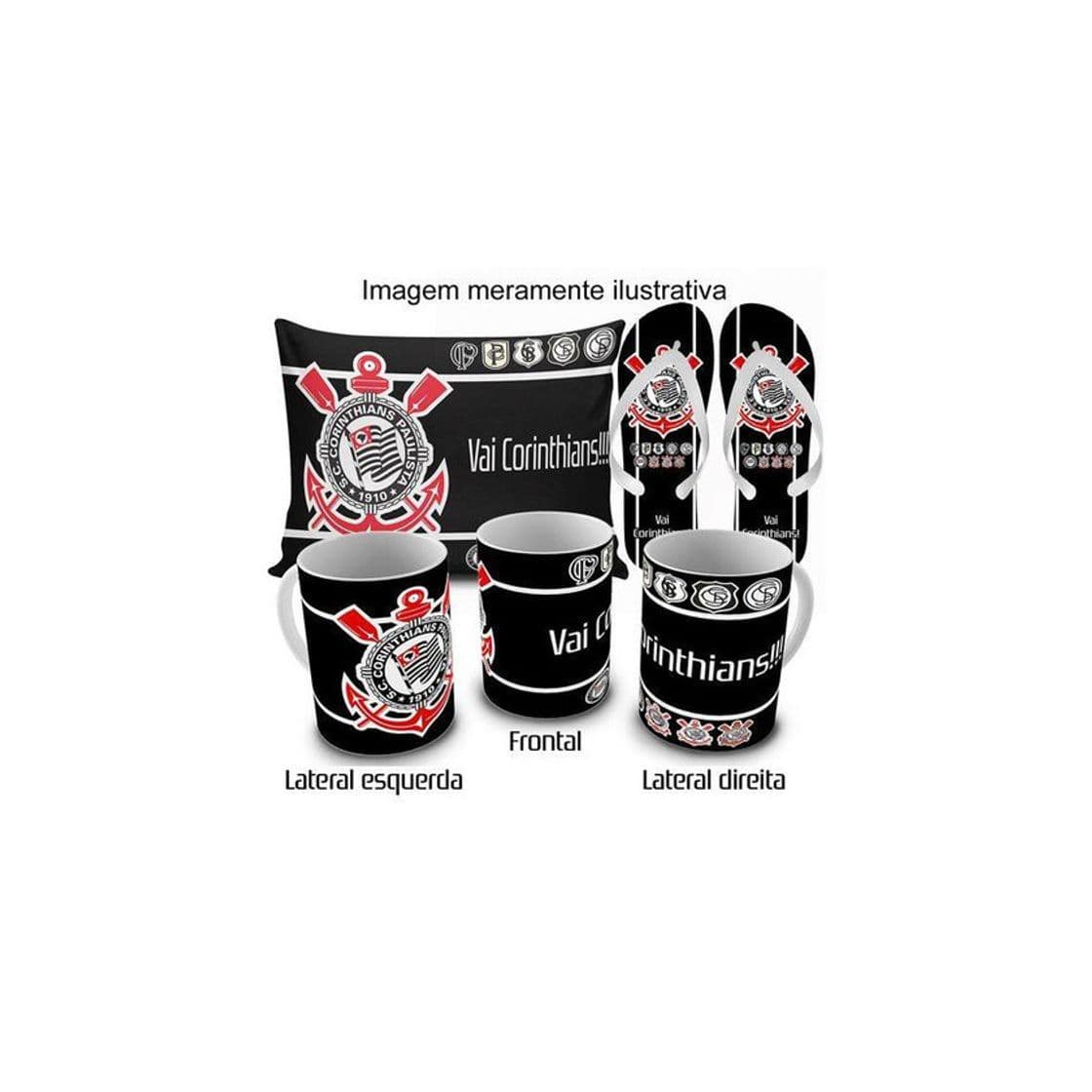 Product Kit Personalizado Corinthians - Almofada