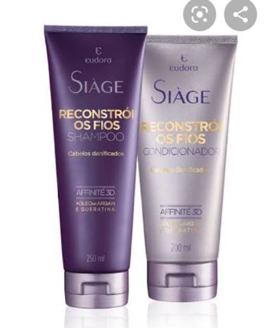 Fashion Shampoo e condicionador Siáge Eudora Reconstrução