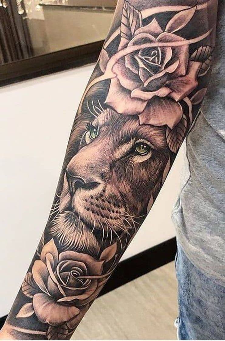 Fashion Tatuagem leão 3