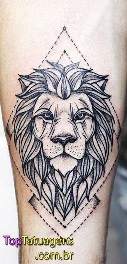 Fashion Tatuagem leão 4