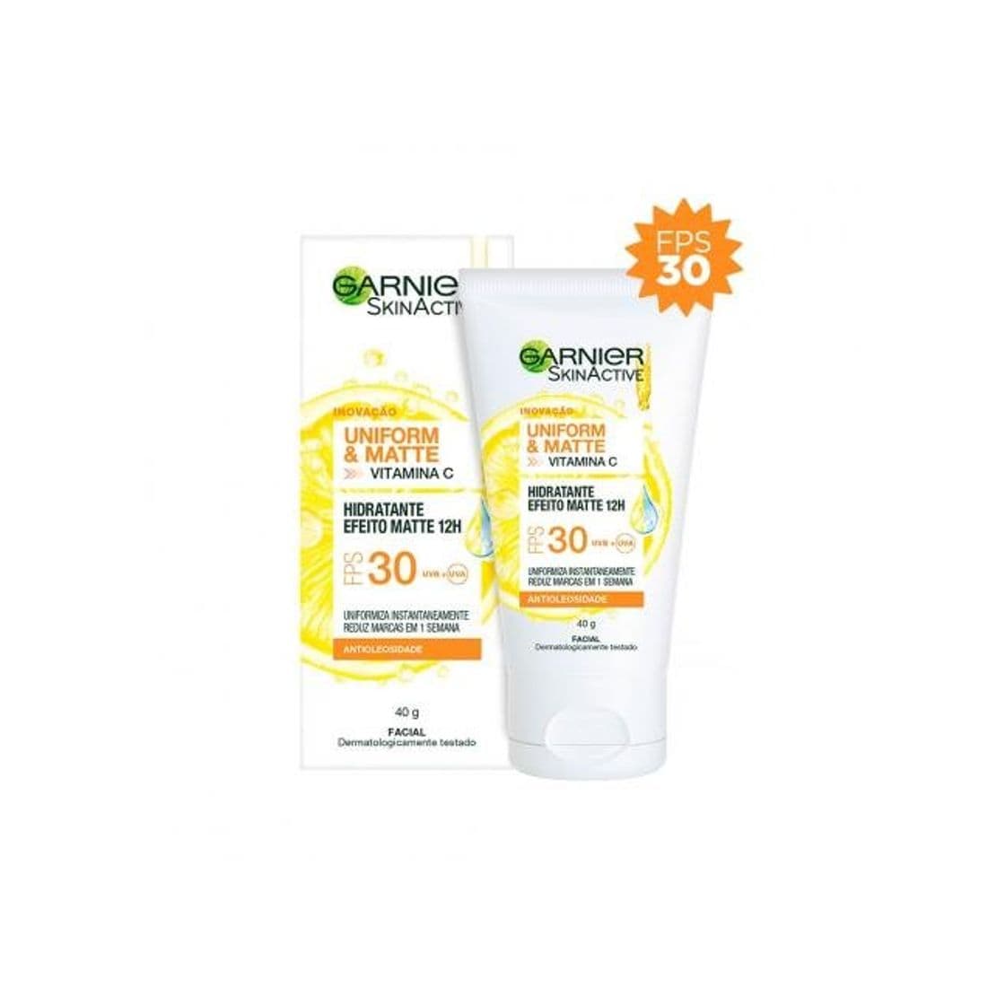 Producto Hidratante facial Garnier Care Uniform & Matte Antioleosidade FPS