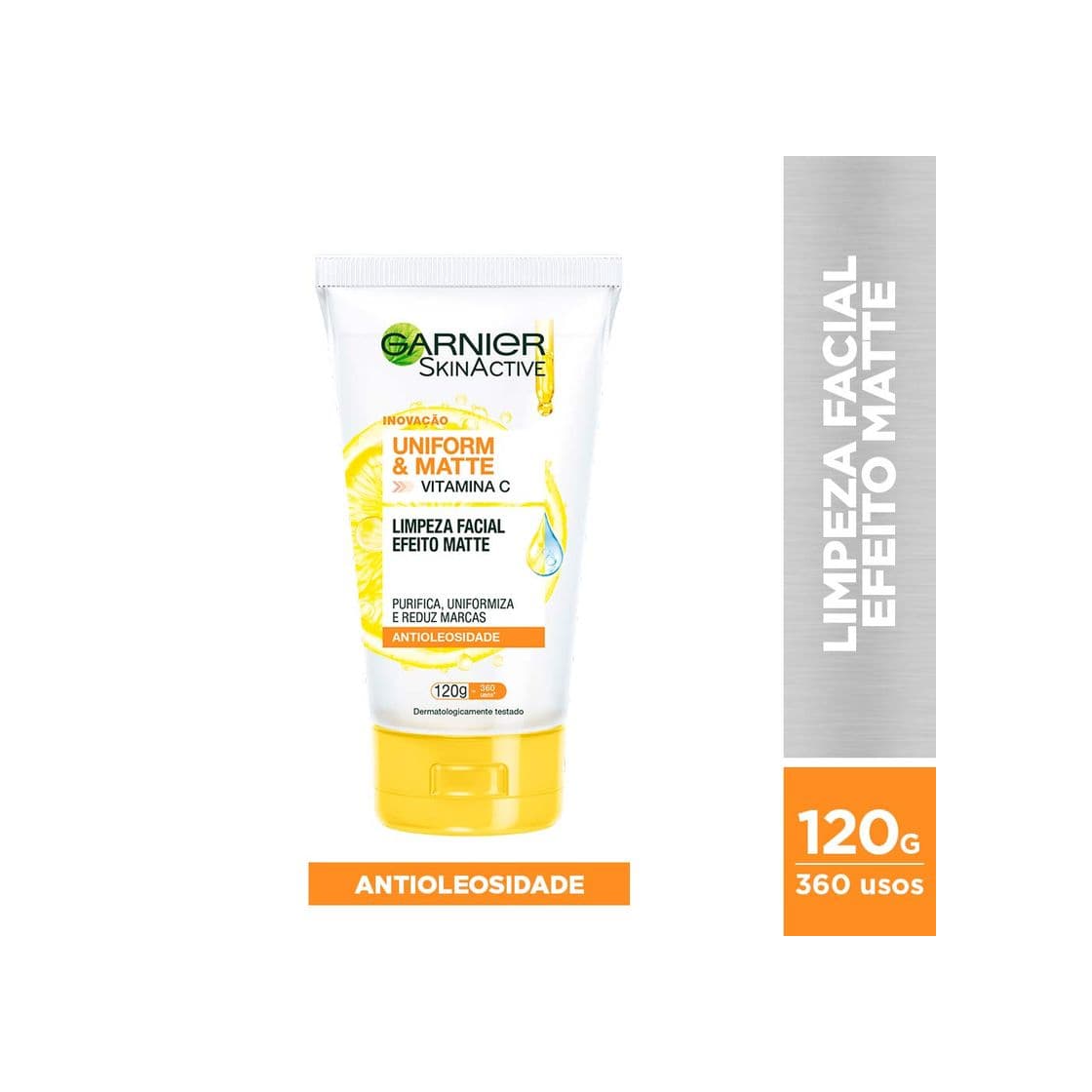 Producto Sabonete Líquido Facial Garnier Uniform & Matte Vitamina C 120g