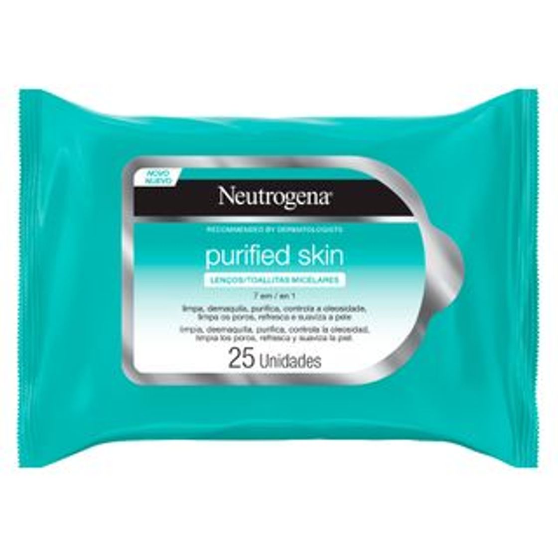 Moda Lenço Micelar Neutrogena - Purified Skin 7 em 1 - Época Cosméticos