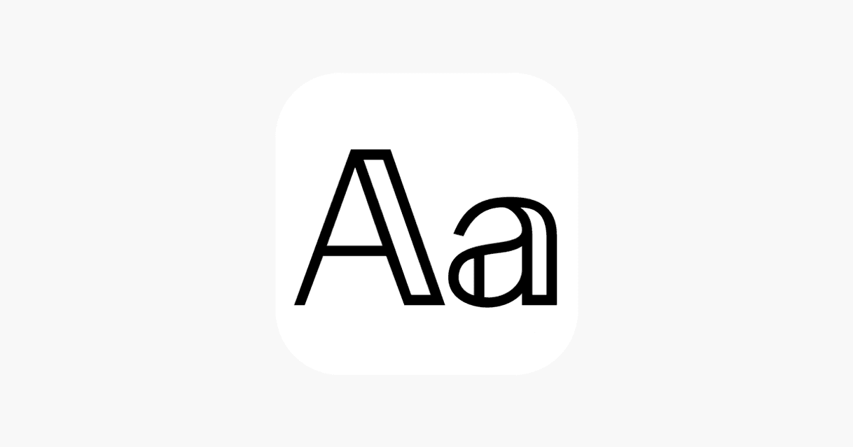 App Aplicativo Fonts