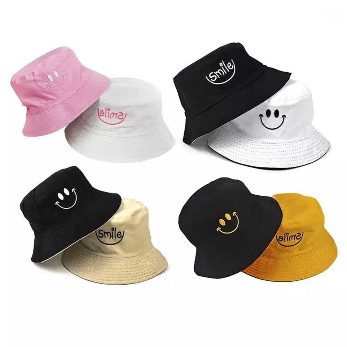 Fashion chapéu de duas faces estilo bucket hat unissex 