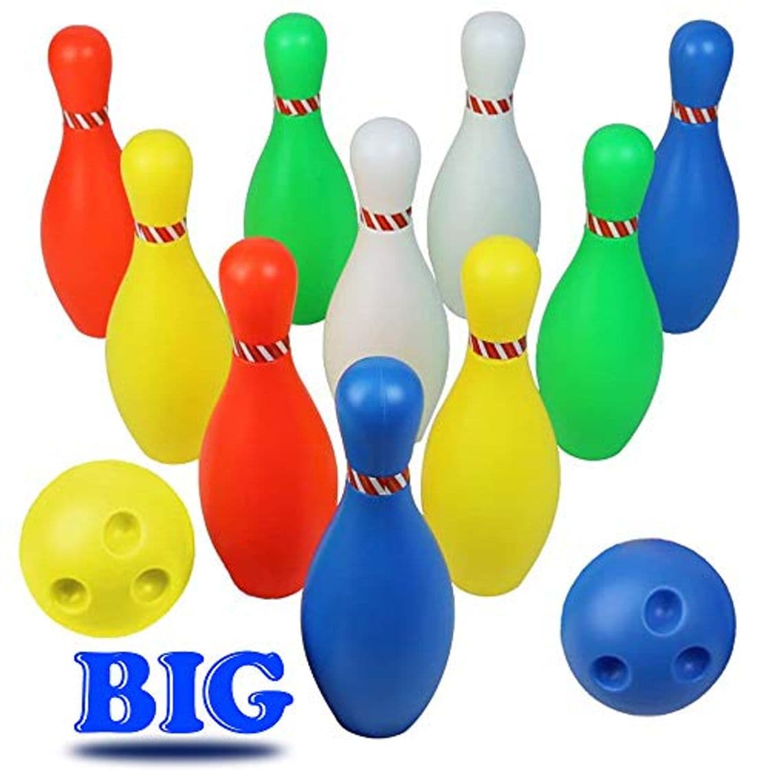 Product Bolos Infantiles - Juego de Bolos con 10 Bolos y 2 Bolas