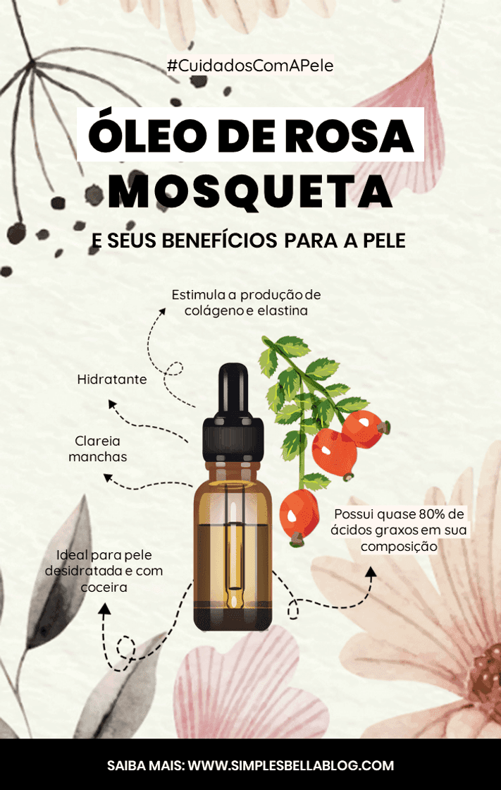 Moda Óleo de Rosa Mosqueta- Tua Saúde