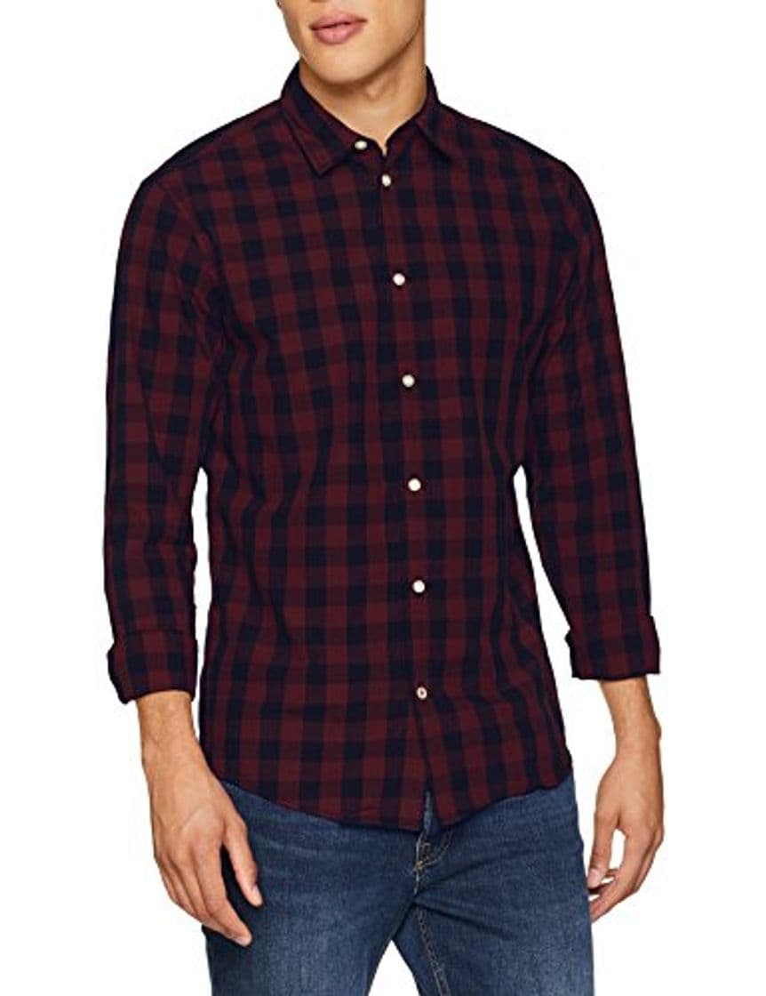 Product JACK & JONES Jjegingham Shirt L/s Camisa, Multicolor