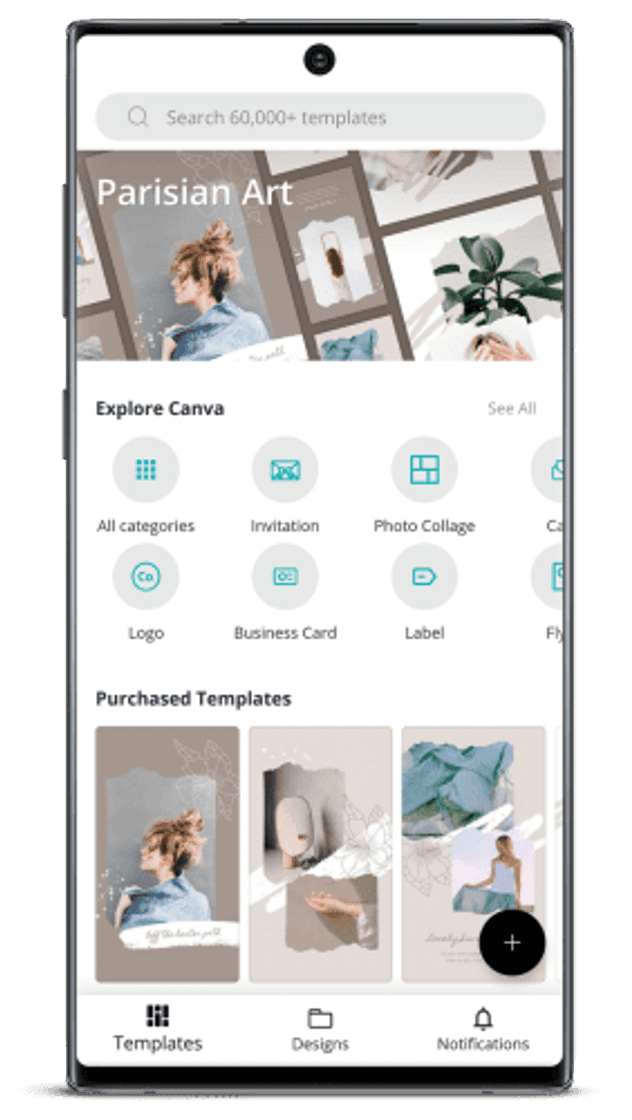 App Canva: Graphic Design & Video