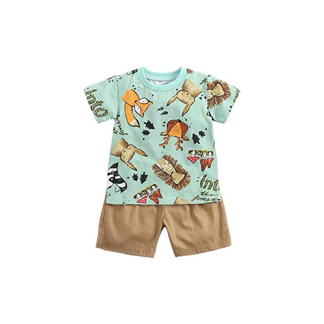 Product Sanlutoz Algodón Bebe Niño Conjuntos de Ropa 2pcs Verano Dibujos Animados Recién