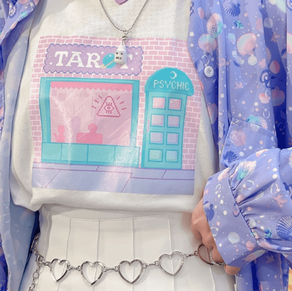 Moda PASTEL "PSYCHIC TAROT" RINGER TEE sold by Foreveronline on ...