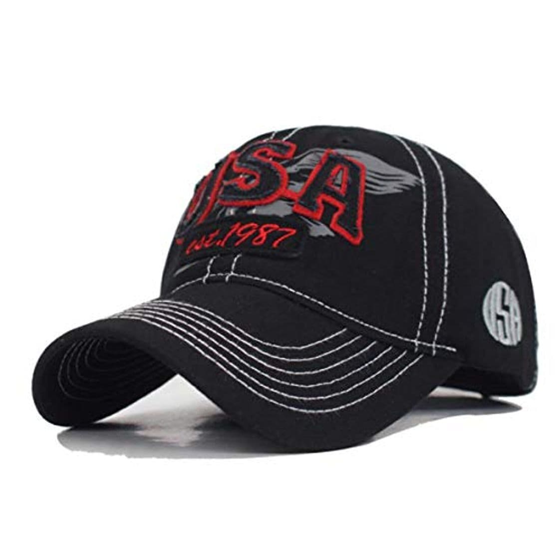 Product Gorra Snapback Gorras Mujeres Estados Unidos Hombres Gorra de béisbol Sombreros para Hombres Bone Gorras Algodón Sombrero de béisbol Masculino Casquette Hip Hop América Papá Sombrero Gorra Negro